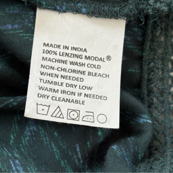 Prana Tacana Ikat Blouse XS Green Blue - Picture 7 of 8